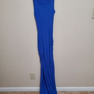 Ruched tank maxi dress